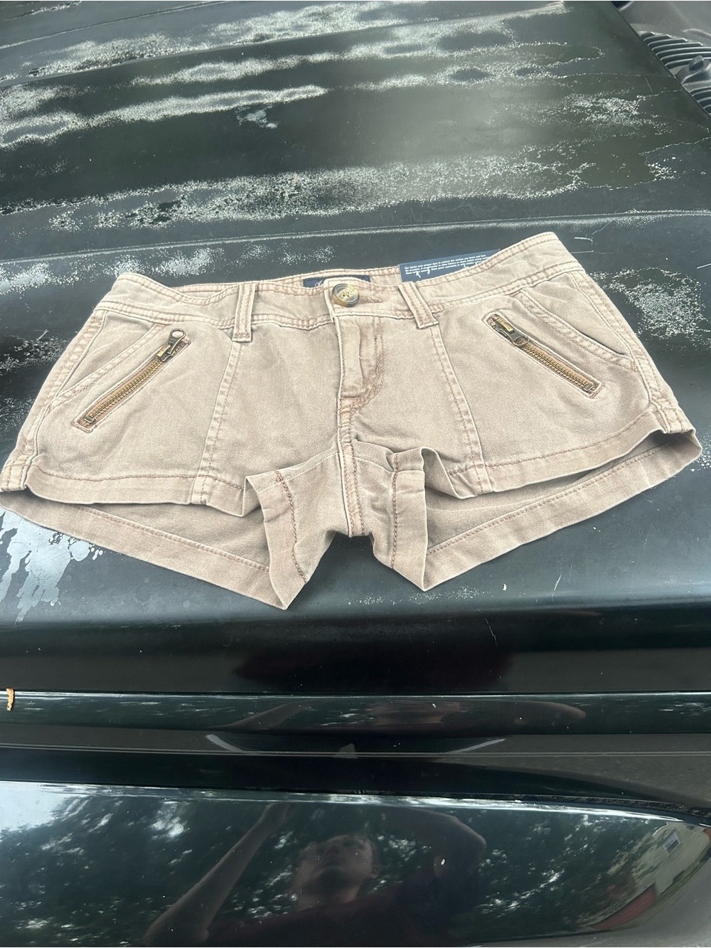 American Eagle Outfitters Deadstock Tan Low Rise Shorts